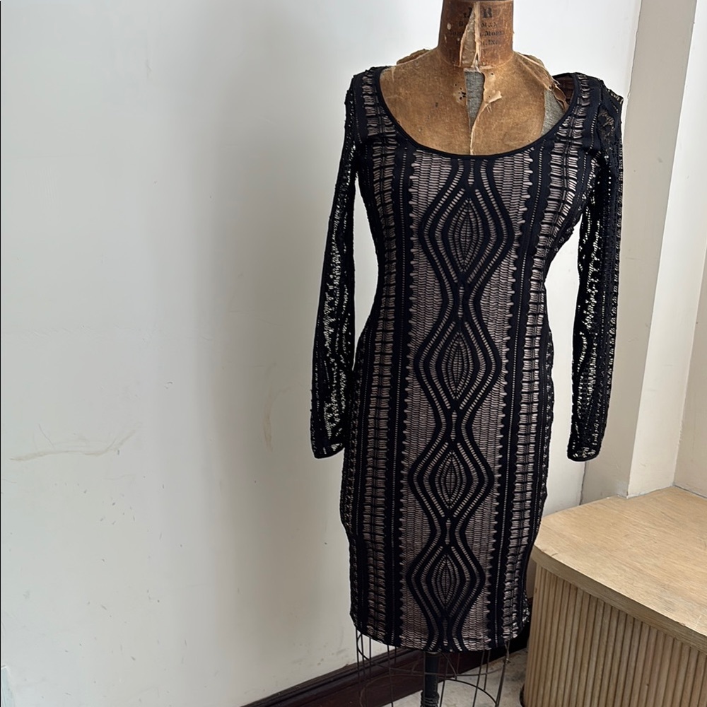 Elegant Black Lace Dress